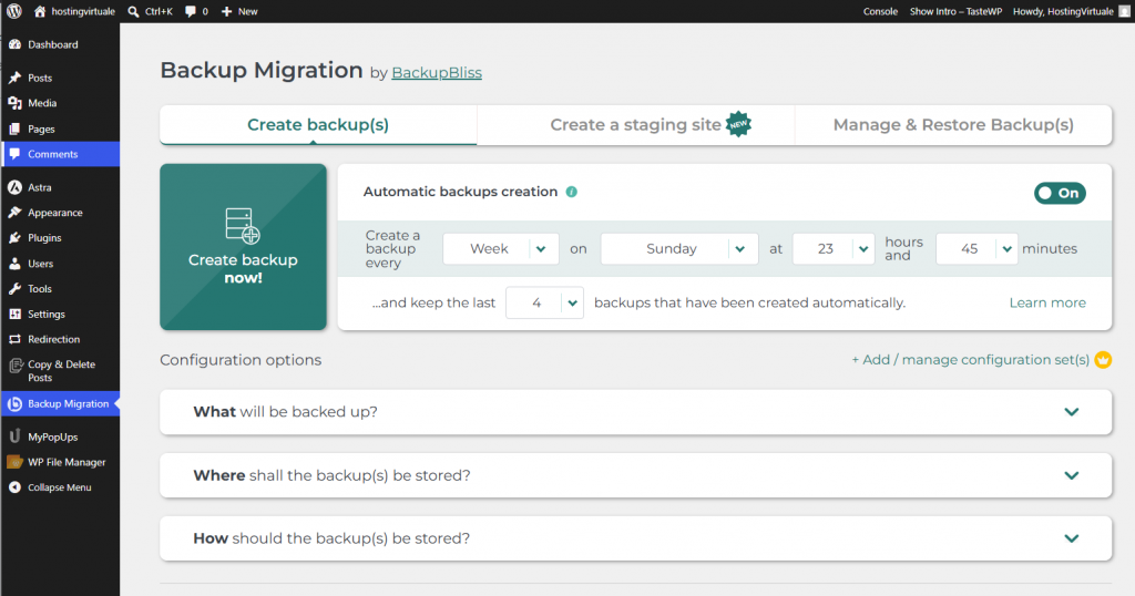 BackupBliss offre 1 GB di spazio gratuito