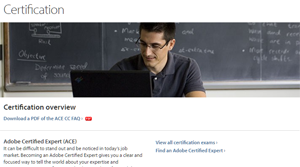 Certificazioni Adobe ACE e ACA