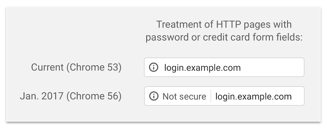 Google Chrome identifica http non sicuro