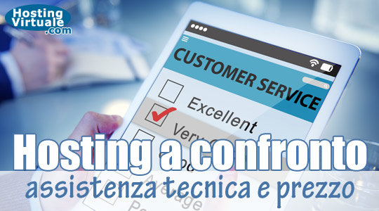 Hosting a confronto: assistenza tecnica e prezzo – Terza parte