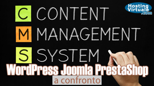 Wordpress, Joomla e PrestaShop a confronto