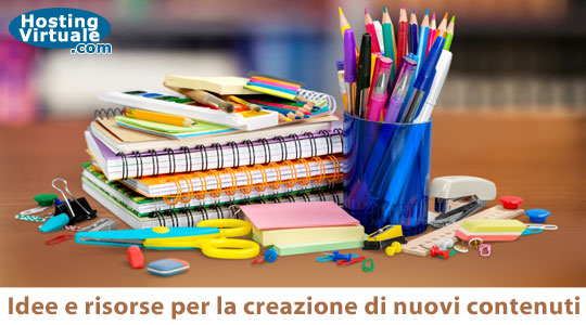 Idee e risorse per la creazione di nuovi contenuti