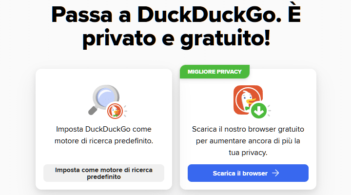 Scopri cos’è DuckDuckGo
