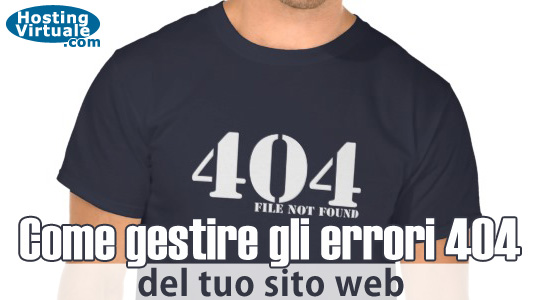 Come gestire gli errori 404 del tuo sito web