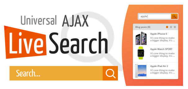 Estensioni Joomla Universal Ajax Live Search