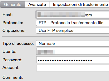 Come configurare FTP