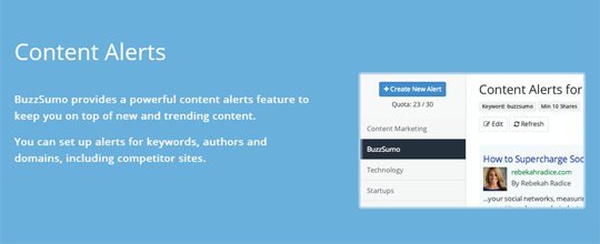 BuzzSumo Alerts