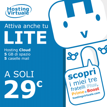 Hosting cPanel a partire da 29 euro