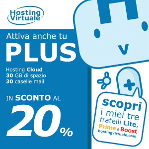 Hosting cPanel Plus al 20% di sconto