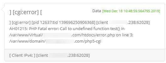 HVCP: Errore funzione PHP