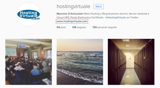 HostingVirtuale su Instagram