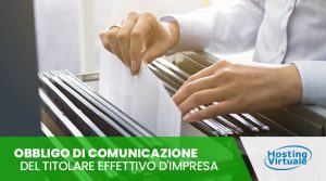 Obbligo di comunicazione del Titolare Effettivo d'Impresa