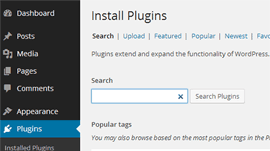 Installare plugin WordPress