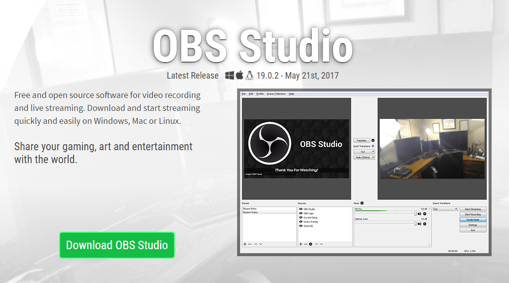 registrare video con Open Broadcaster Software