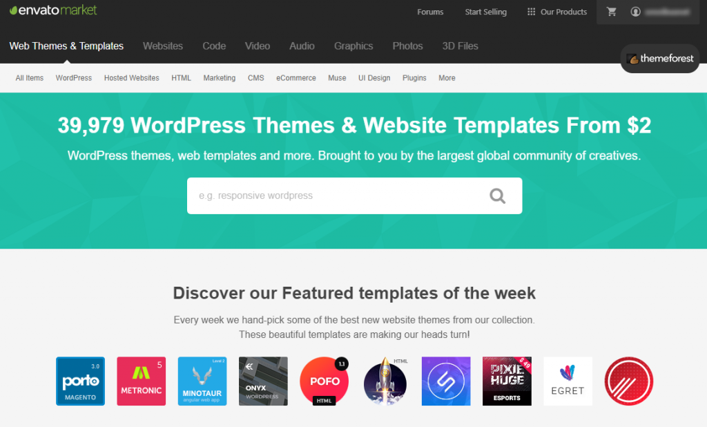 scegliere tema wordpress themeforest