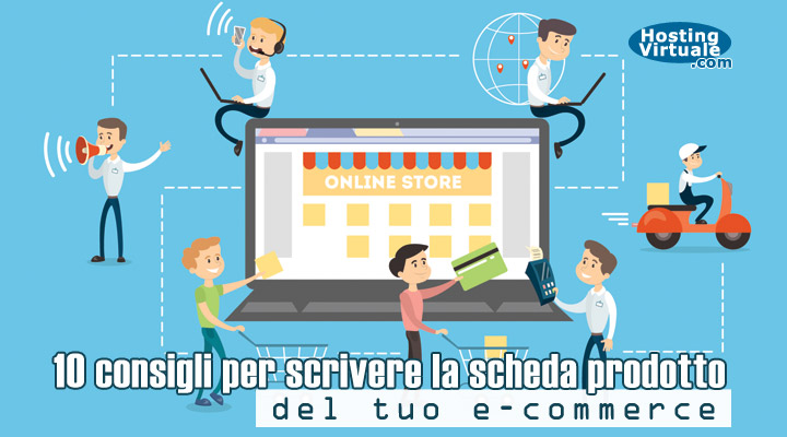 scheda prodotto ecommerce