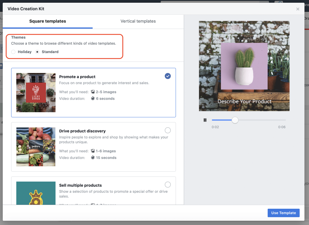 Video Creation Kit di Facebook