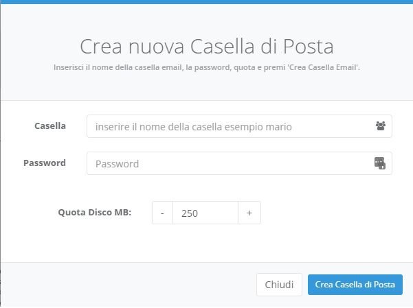 casella password quota