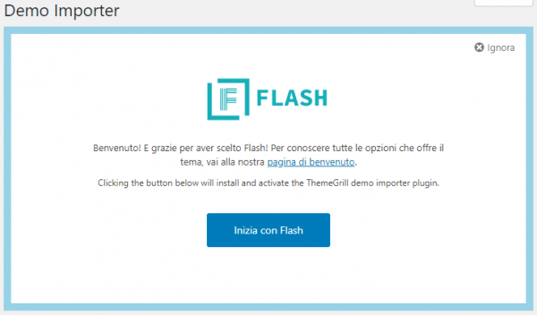 WP Installer: Tema Flash Demo Importer